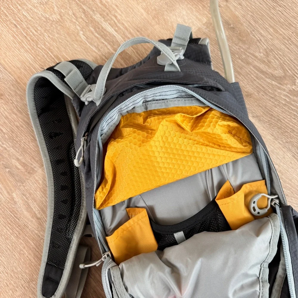 Osprey raptor 10 hydraulics hydration pack biking hiking backpack S/M silt gray - Picture 10 of 13